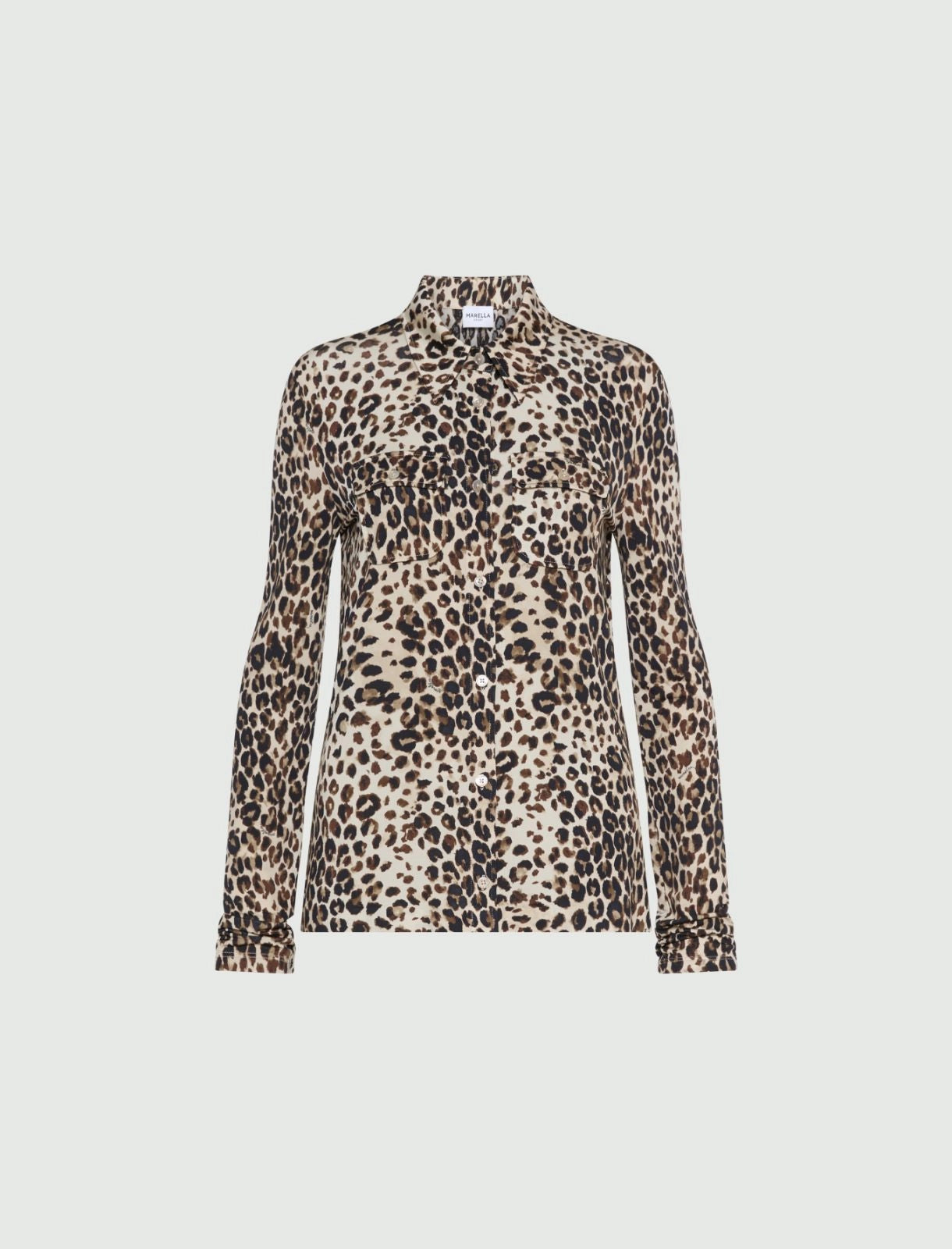 Marella Sport Camicia aderente in jersey stampata MLSVinci PE26 Marella Sport