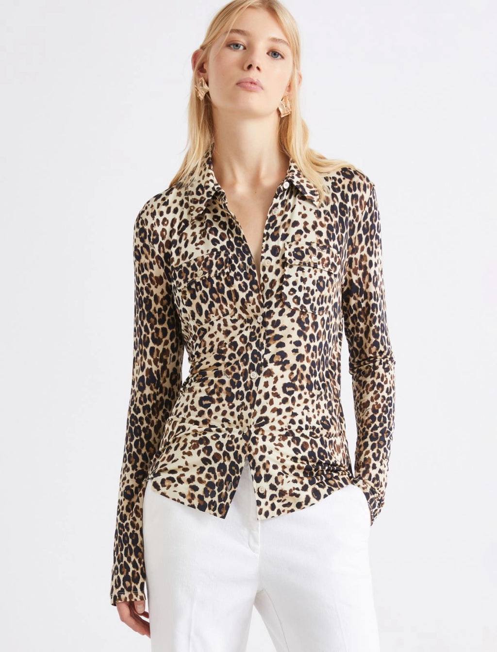 Marella Sport Camicia aderente in jersey stampata MLSVinci PE26 Marella Sport