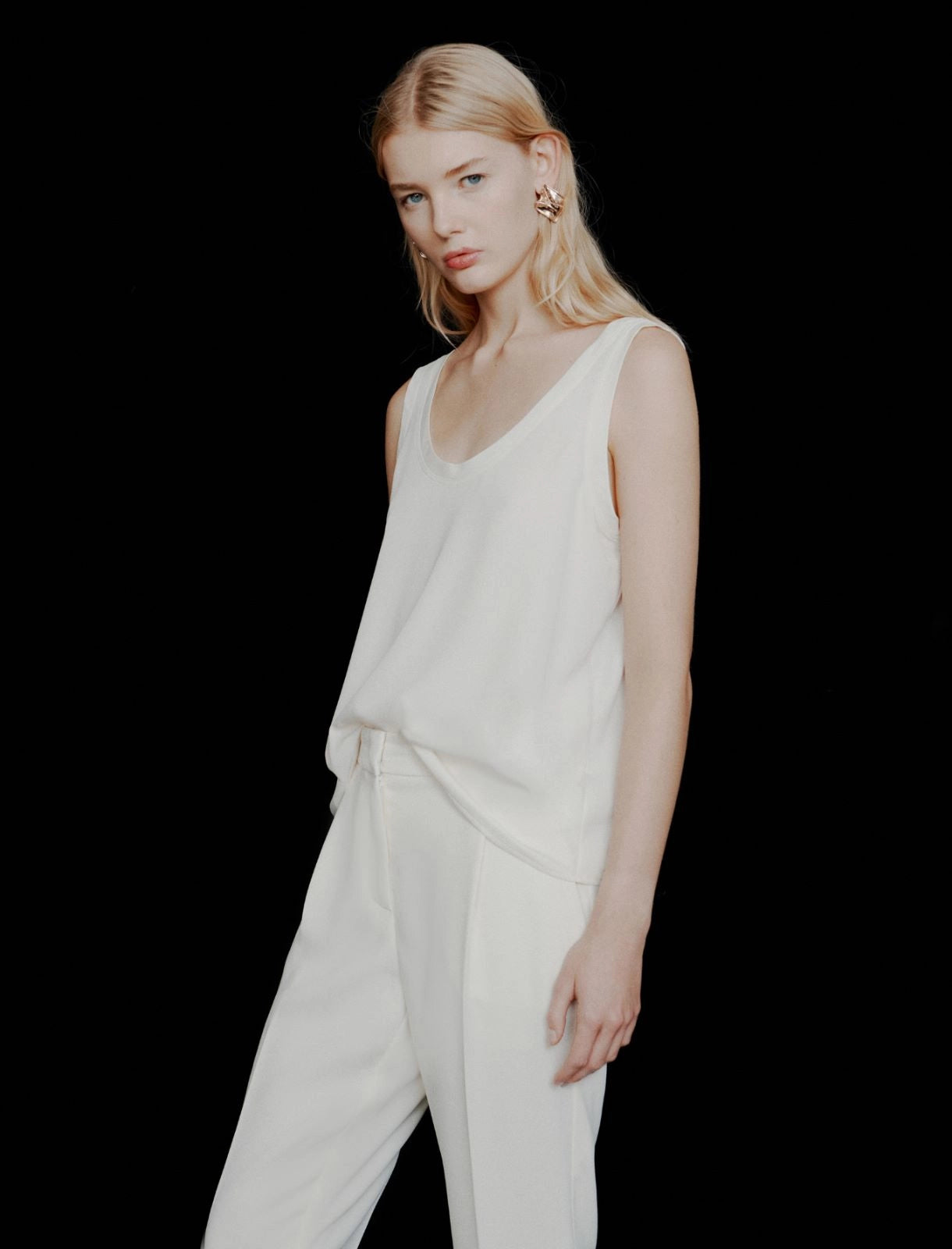 Marella ART. 365 Canotta in satin light Alacre PE26 Marella Art 365