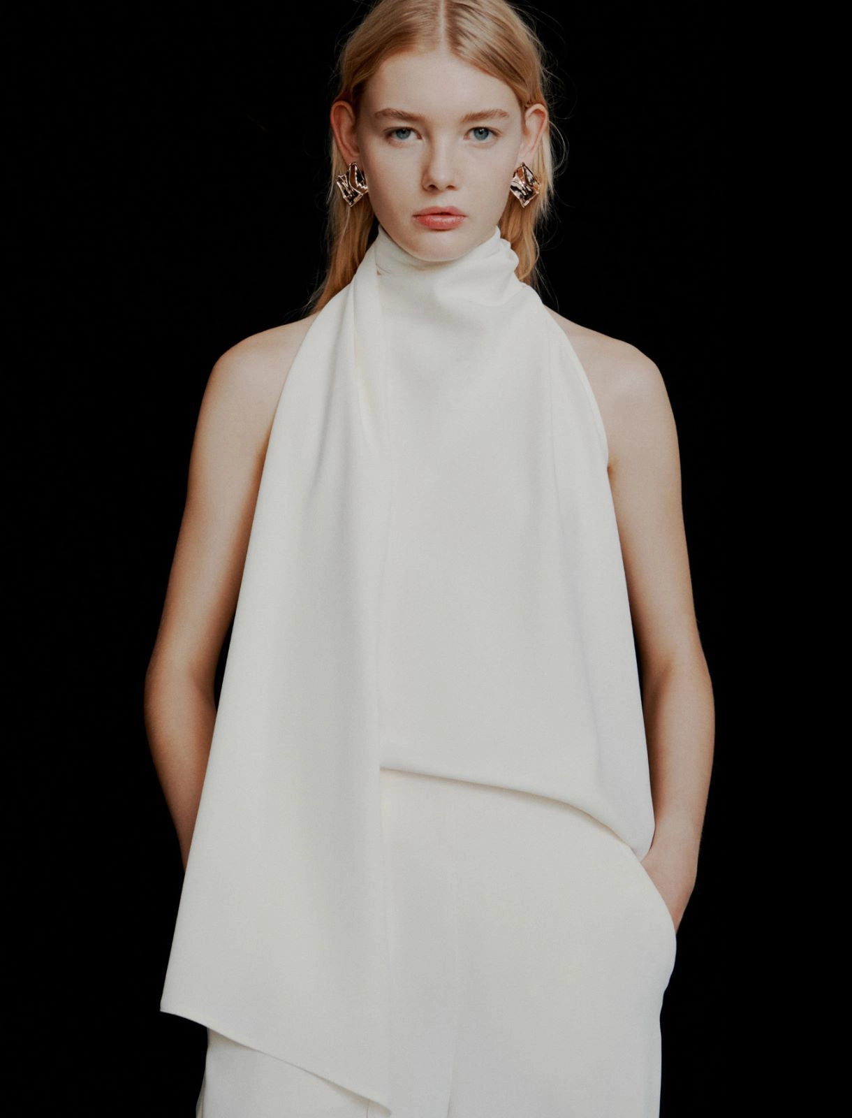 Marella ART. 365 Top all'americana in envers satin Dalmata PE26 Marella Art 365