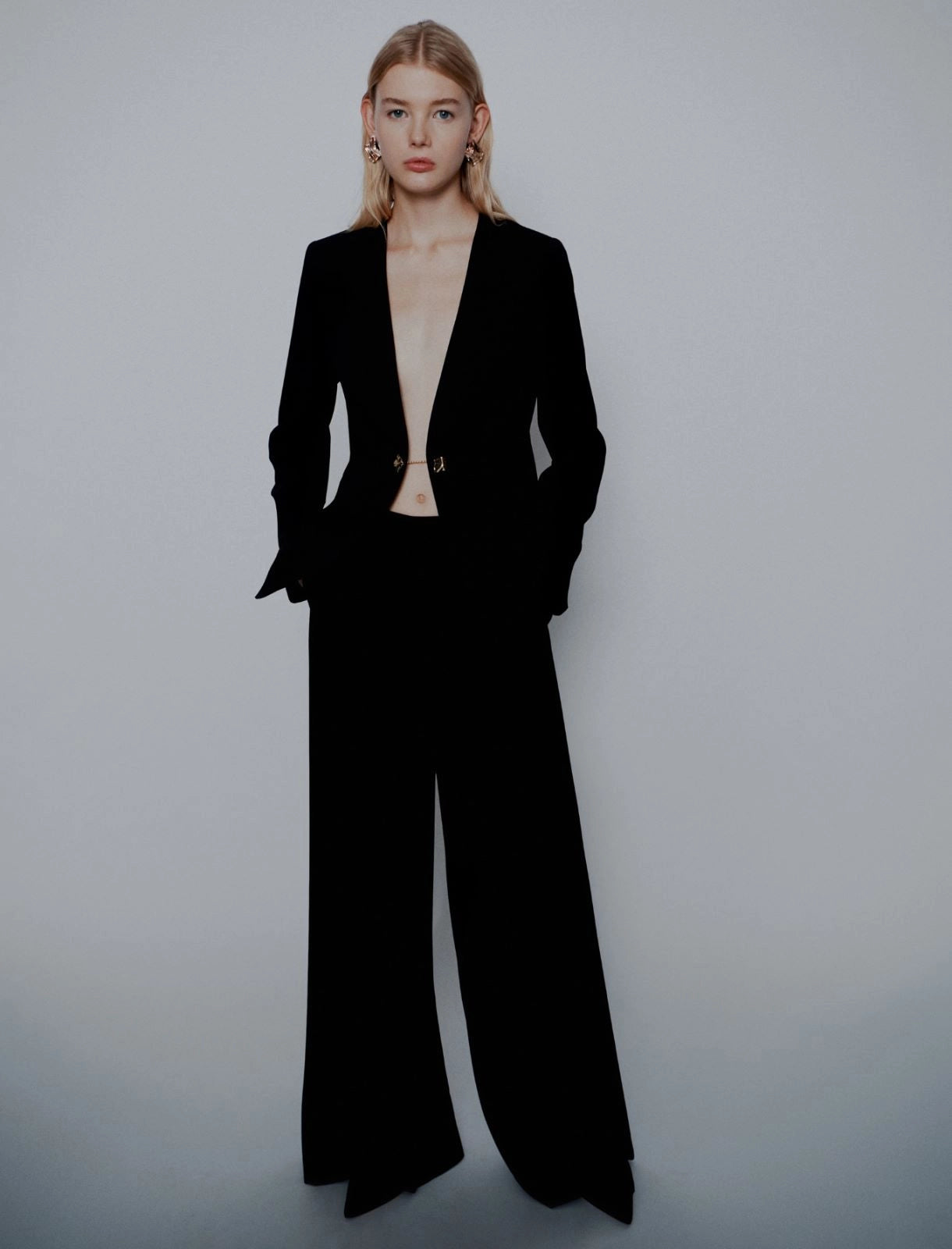 Marella ART. 365 Blazer senza collo in envers satin Effige PE26 Marella Art 365