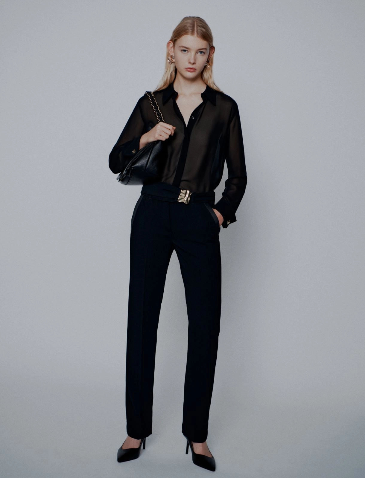 Marella ART. 365 Pantalone dritto con cintura Elica PE26 Marella Art 365