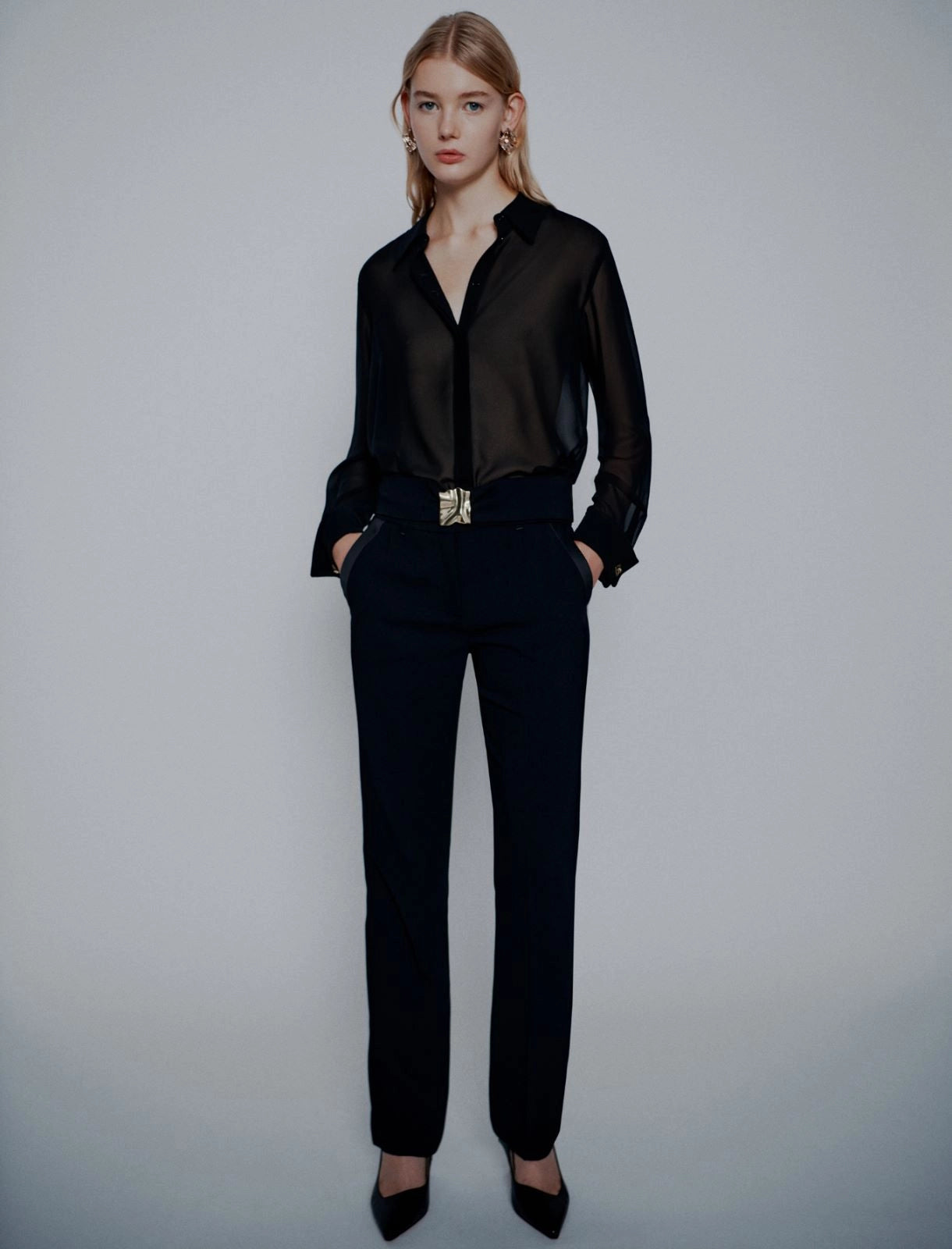 Marella ART. 365 Pantalone dritto con cintura Elica PE26 Marella Art 365