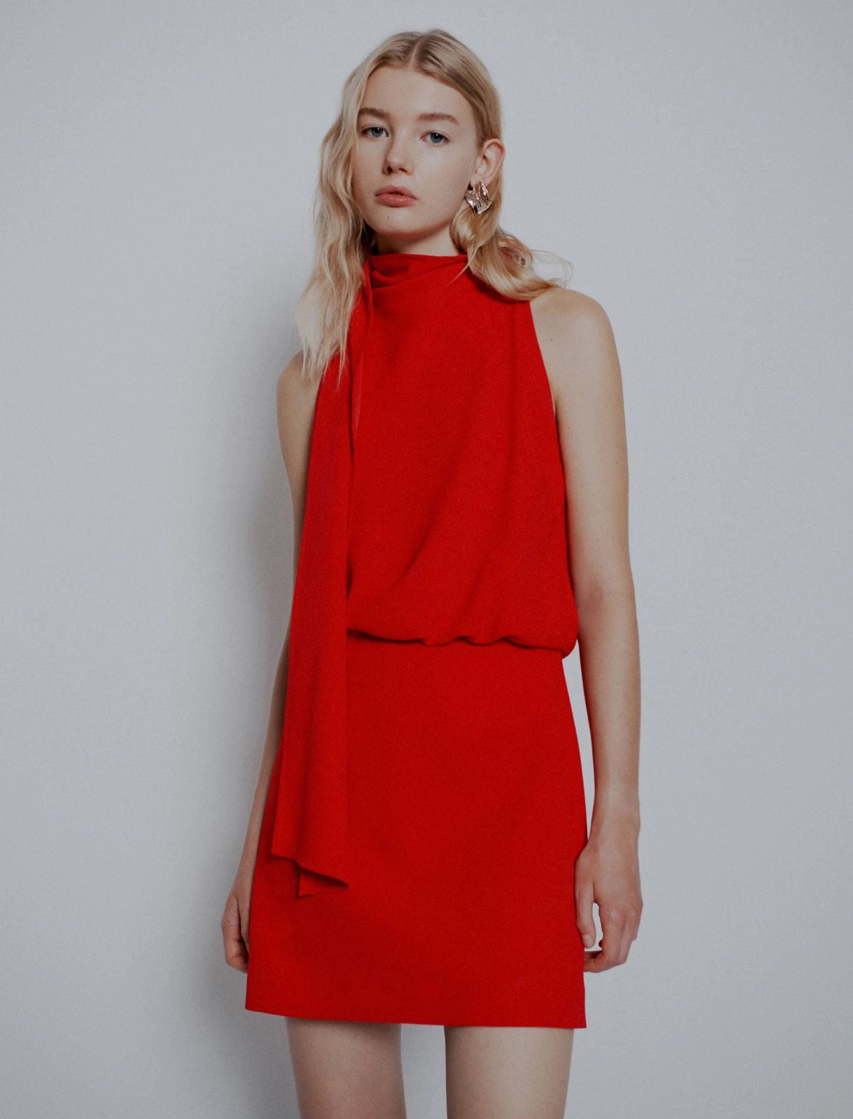 Marella ART. 365 Abito svasato in envers satin Lacrima PE26 Marella Art 365