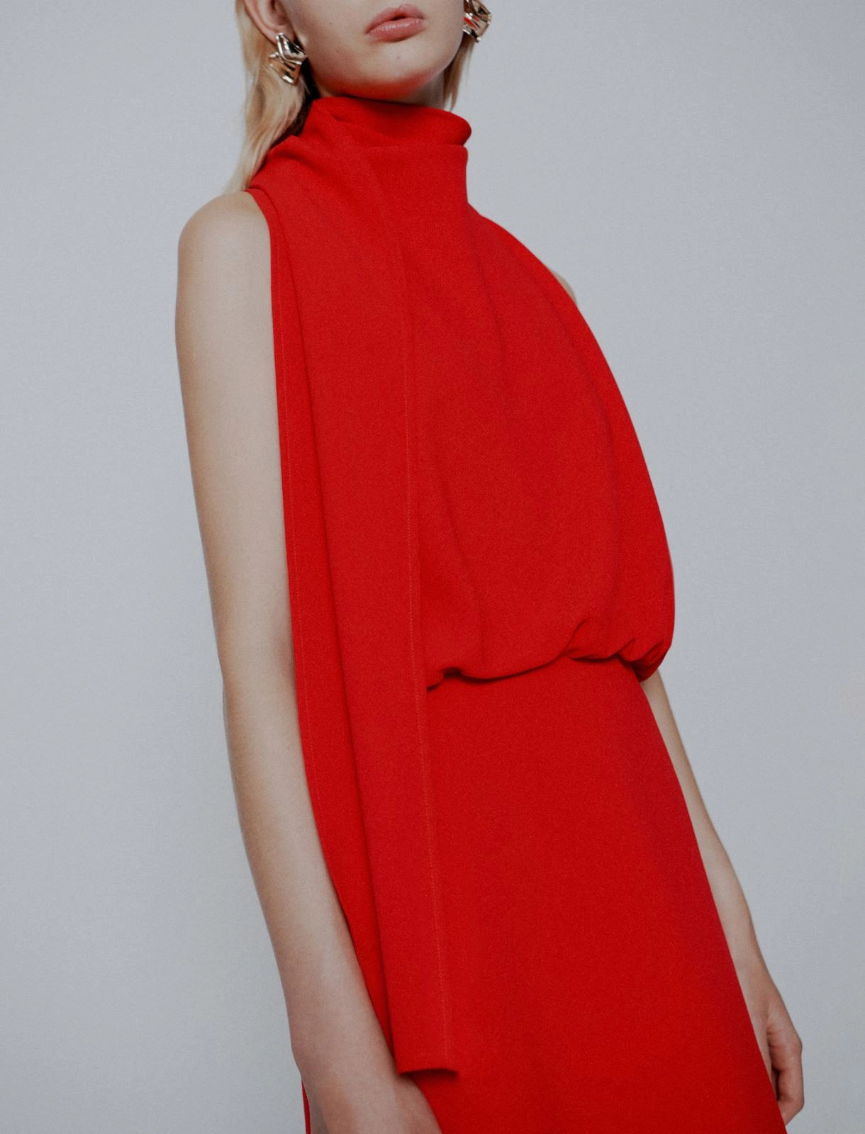 Marella ART. 365 Abito svasato in envers satin Lacrima PE26 Marella Art 365