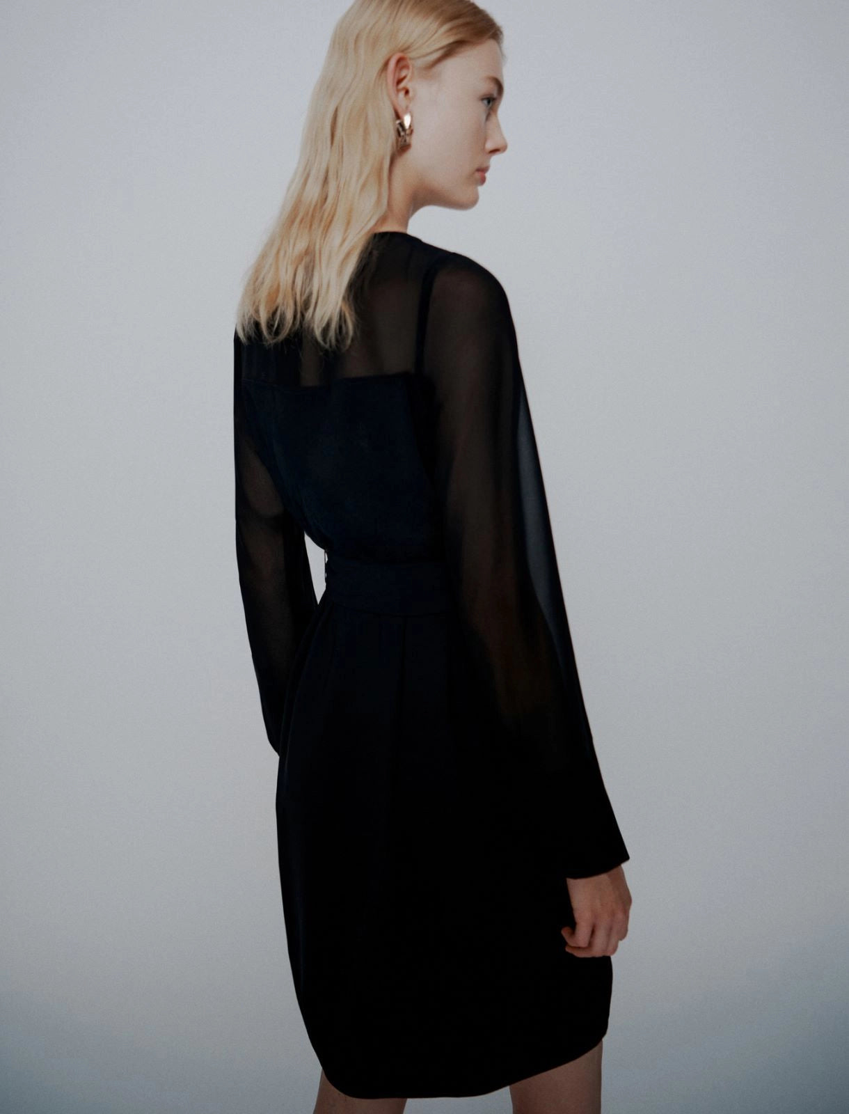 Marella ART. 365 Abito con cintura in envers satin Lacuna PE26 Marella Art 365