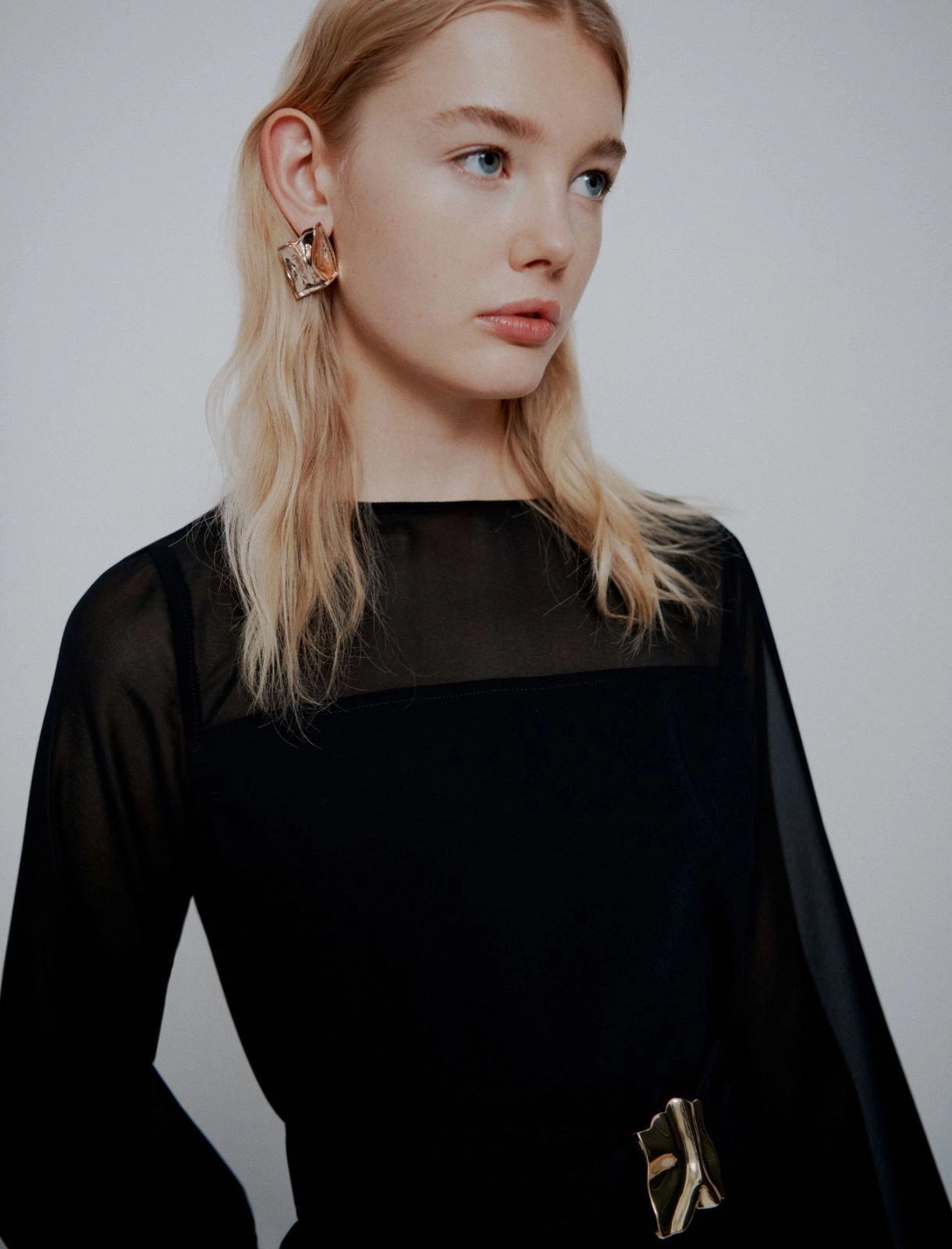 Marella ART. 365 Abito con cintura in envers satin Lacuna PE26 Marella Art 365