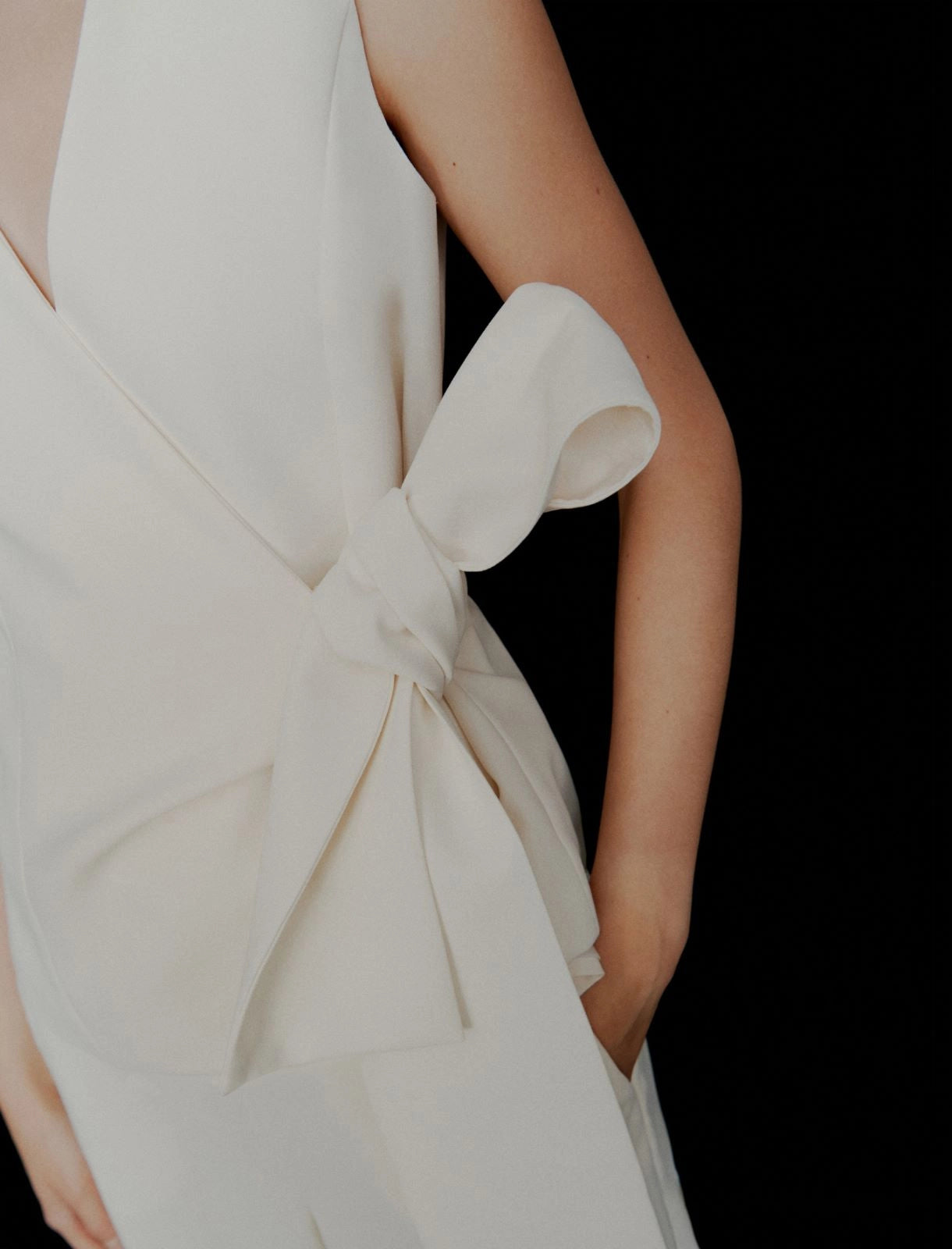 Marella ART. 365 Top con fiocco in envers satin Lirica PE26 Marella Art 365