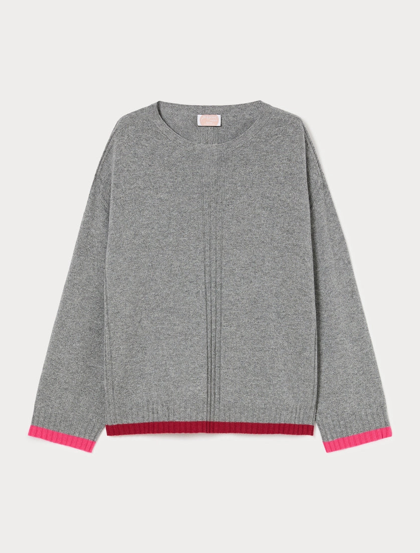 Persona Marina Rinaldi Maglia in misto cachemire NNWCarpa, grigio AI26 Persona Marina Rinaldi