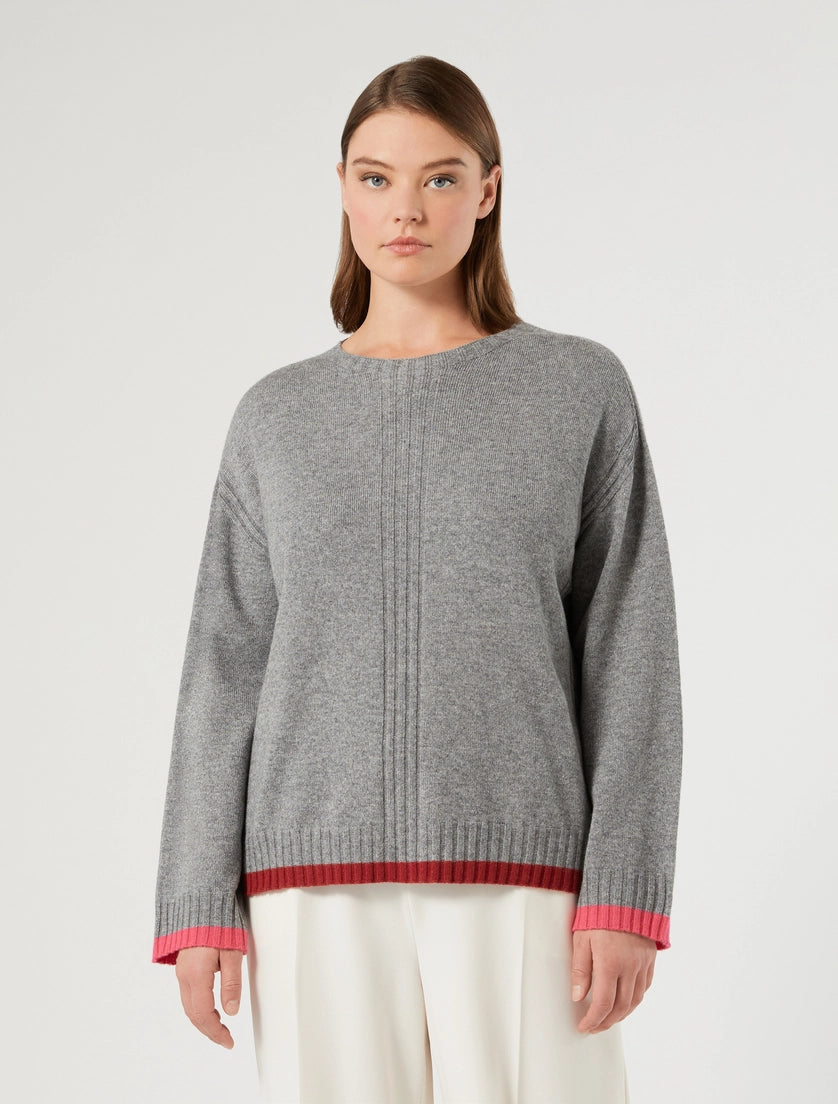 Persona Marina Rinaldi Maglia in misto cachemire NNWCarpa, grigio AI26 Persona Marina Rinaldi