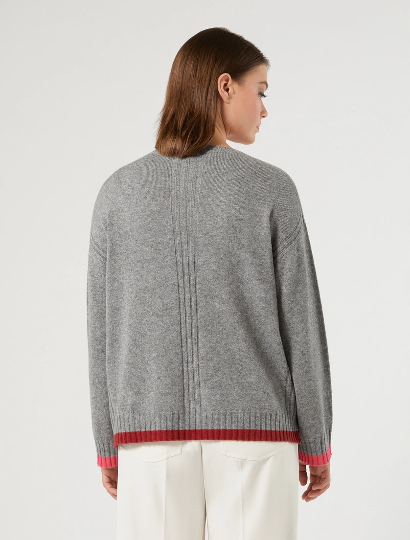Persona Marina Rinaldi Maglia in misto cachemire NNWCarpa, grigio AI26 Persona Marina Rinaldi