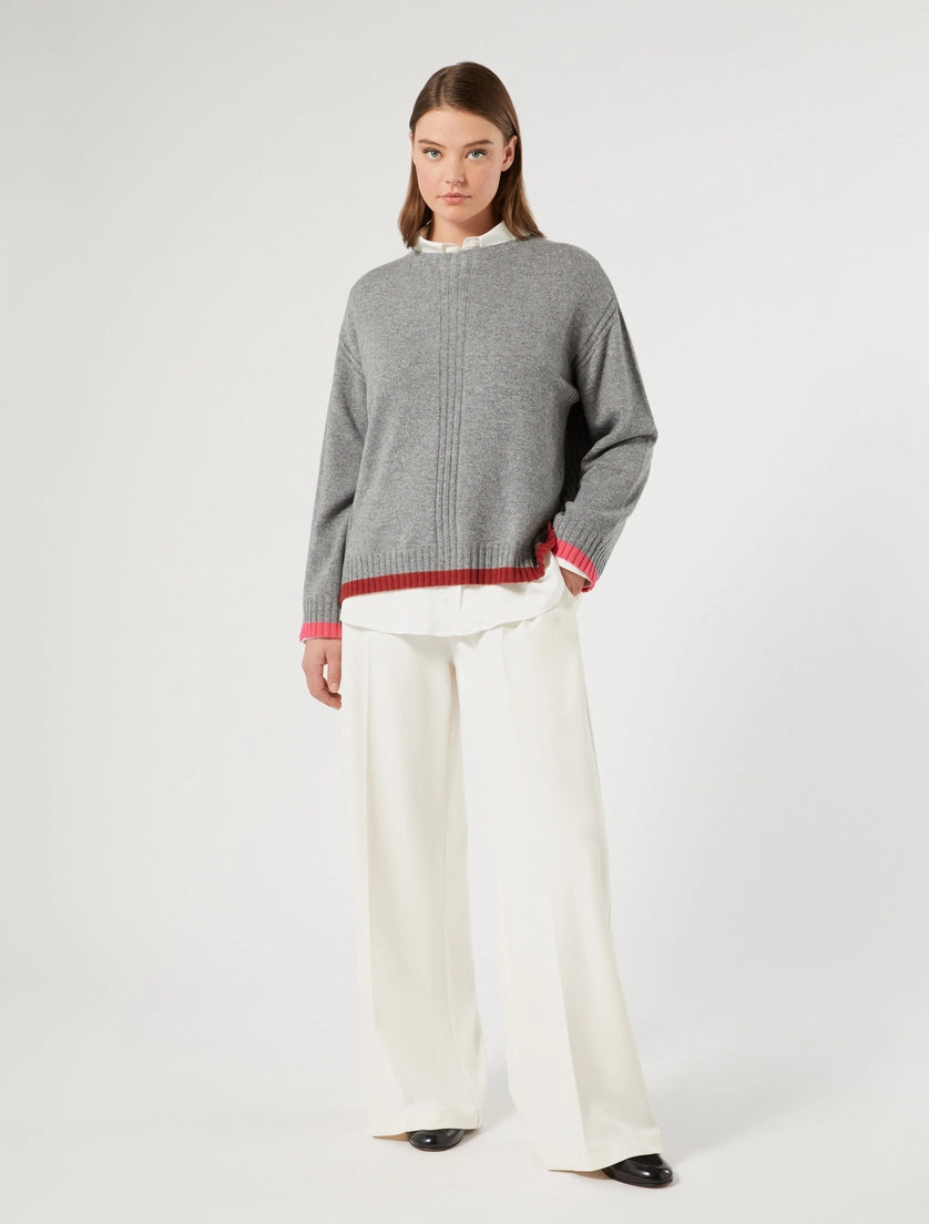 Persona Marina Rinaldi Maglia in misto cachemire NNWCarpa, grigio AI26 Persona Marina Rinaldi