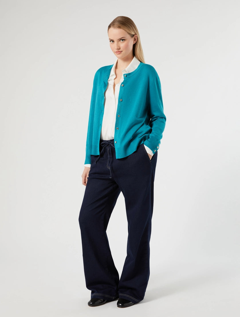 Persona Marina Rinaldi Cardigan in viscosa stretch NNWQuaglia AI26 Persona Marina Rinaldi
