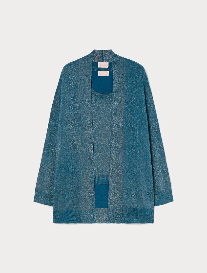Persona Marina Rinaldi Cardigan e top in viscosa con lurex NNWRicordo AI26 Persona Marina Rinaldi