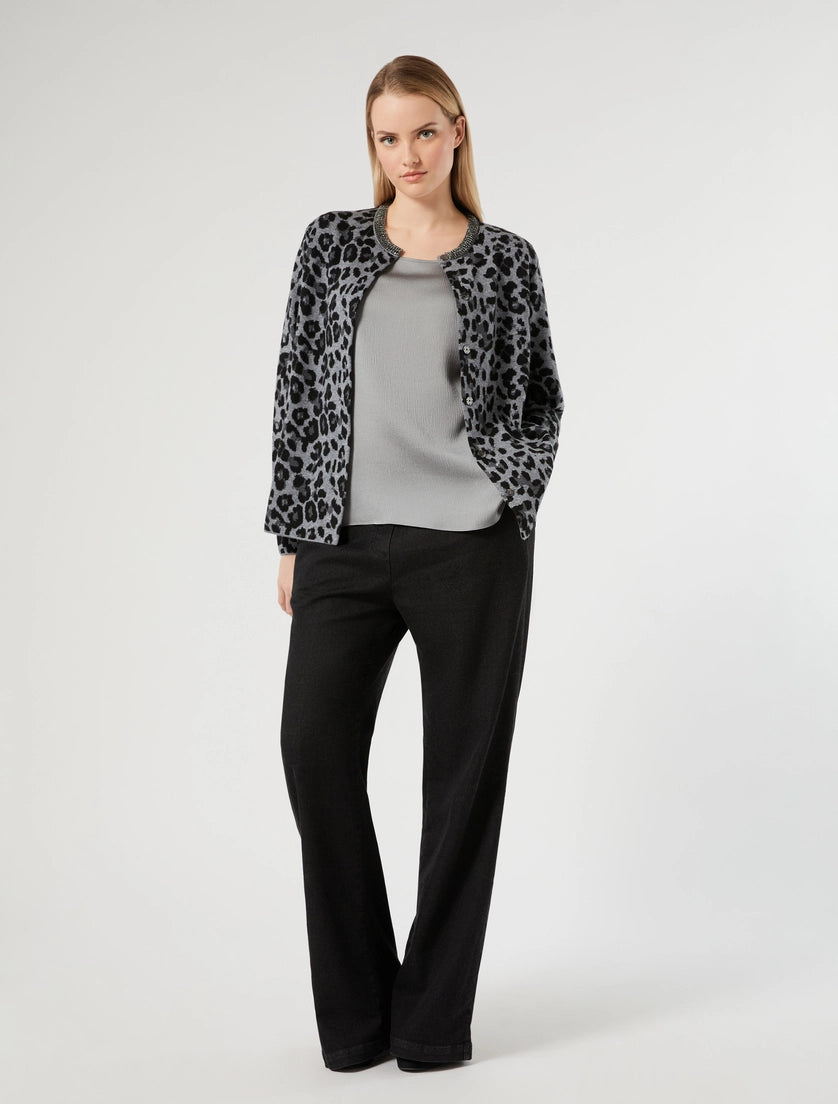 Persona Marina Rinaldi Top in raso martellato NNWSatira, grigio medio AI26 Persona Marina Rinaldi