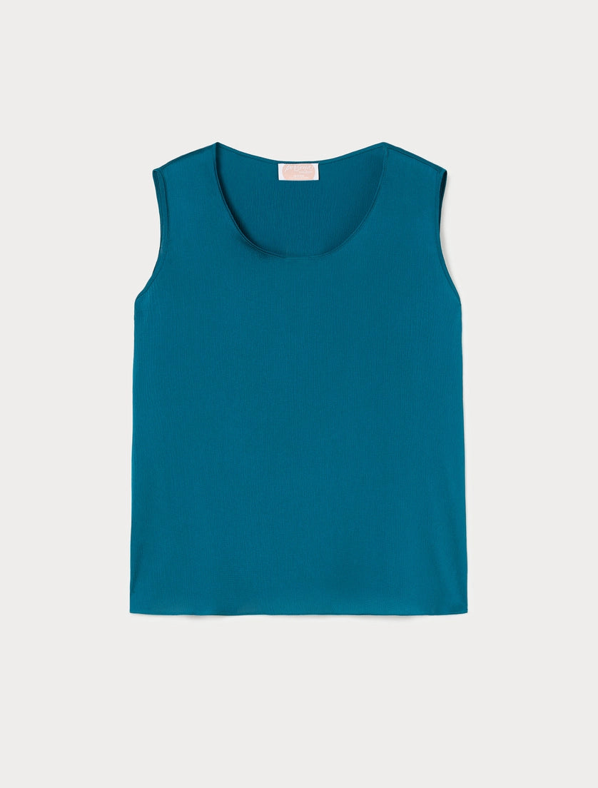Persona Marina Rinaldi Top in raso martellato NNWSatira, ottanio AI26 Persona Marina Rinaldi