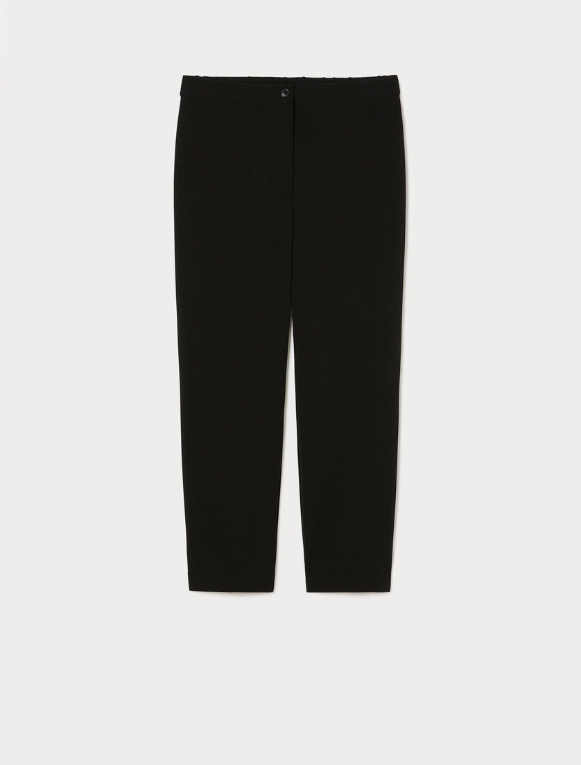 Persona Marina Rinaldi Pantaloni in scuba crêpe stretch slim NNWTilde, nero AI26 Persona Marina Rinaldi