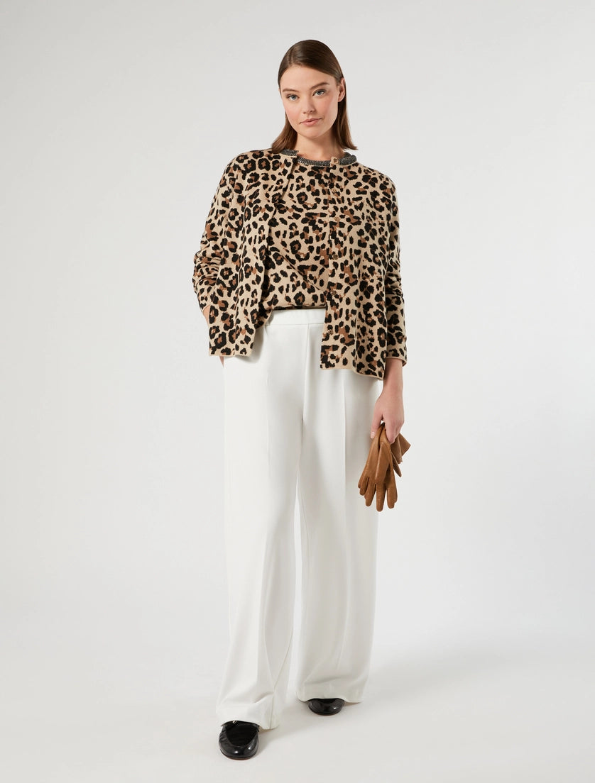 Persona Marina Rinaldi Maglia jacquard con ricamo NNWUnito, cammello AI26 Persona Marina Rinaldi