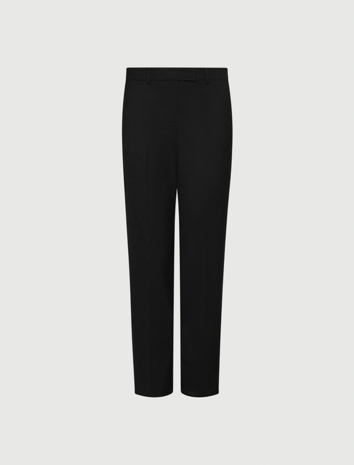 Marella Pantalone  chino in tessuto stretch nero Opaco AI25