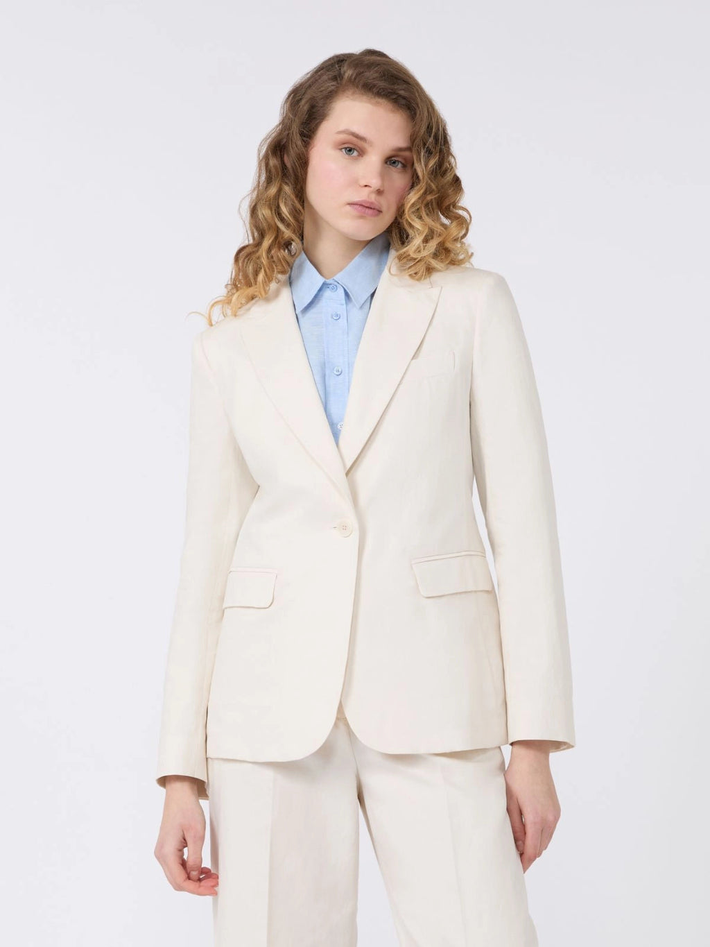 Weekend Max Mara Blazer in canvas di cotone e lino Orche PE26 WeekendMaxMara