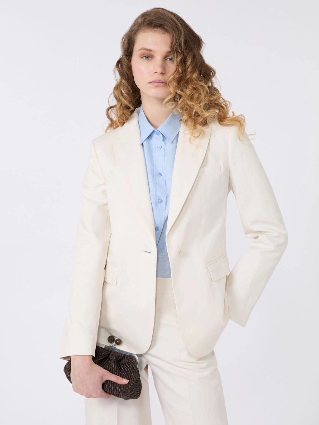 Weekend Max Mara Blazer in canvas di cotone e lino Orche PE26 WeekendMaxMara