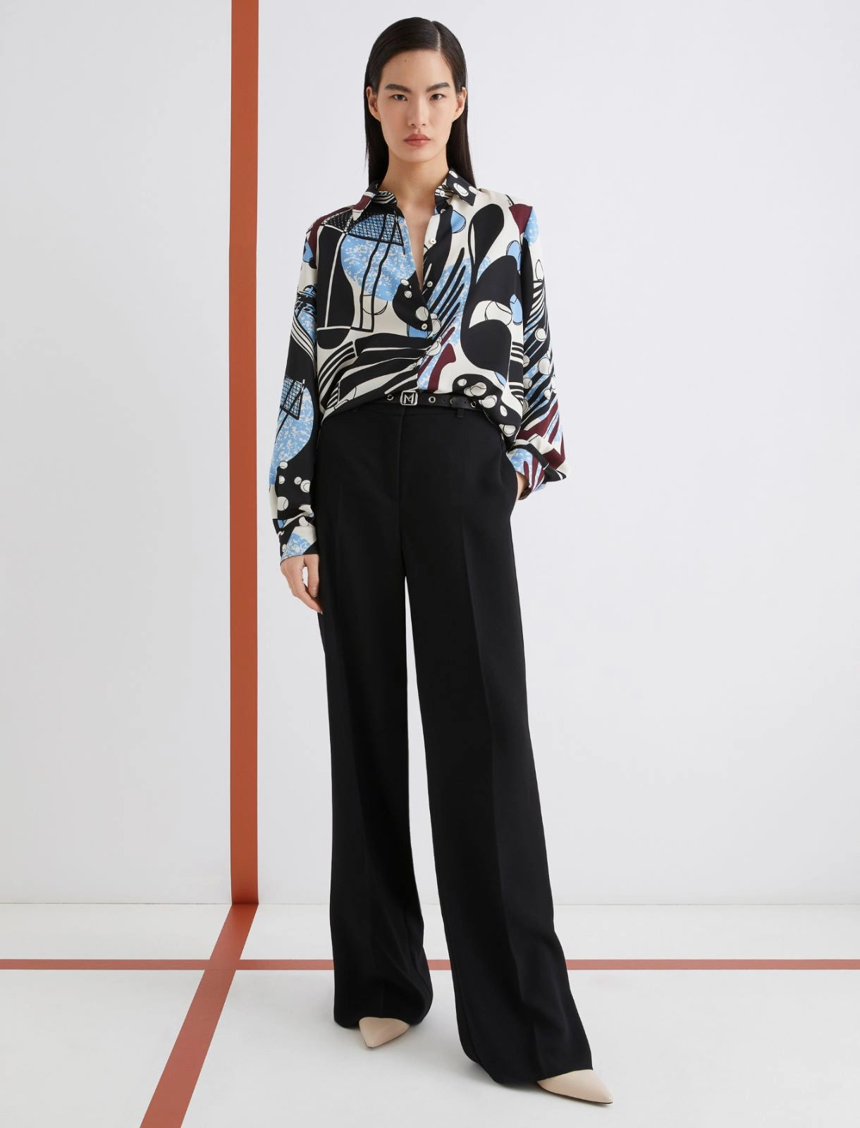 Marella ART. 365 Pantalone in envers satin Pascia AI25