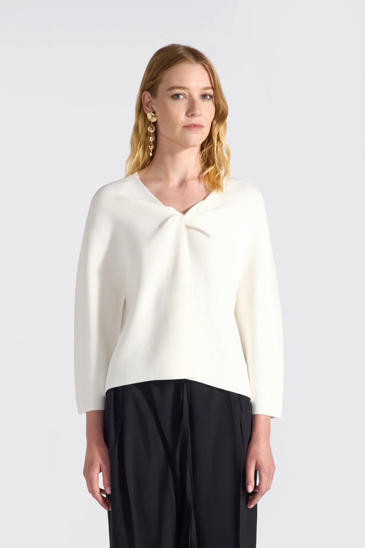 Liviana Conti Maglia in viscosa stretch e motivo nod  Paula mod F6SA18  PE26 Liviana Conti