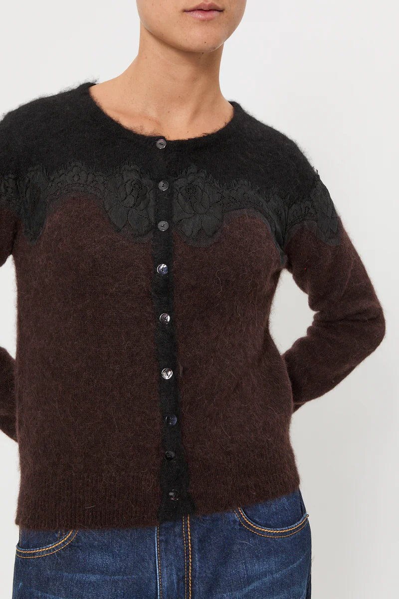 Pink Memories Cardigan con pizzo Rebecca AI25