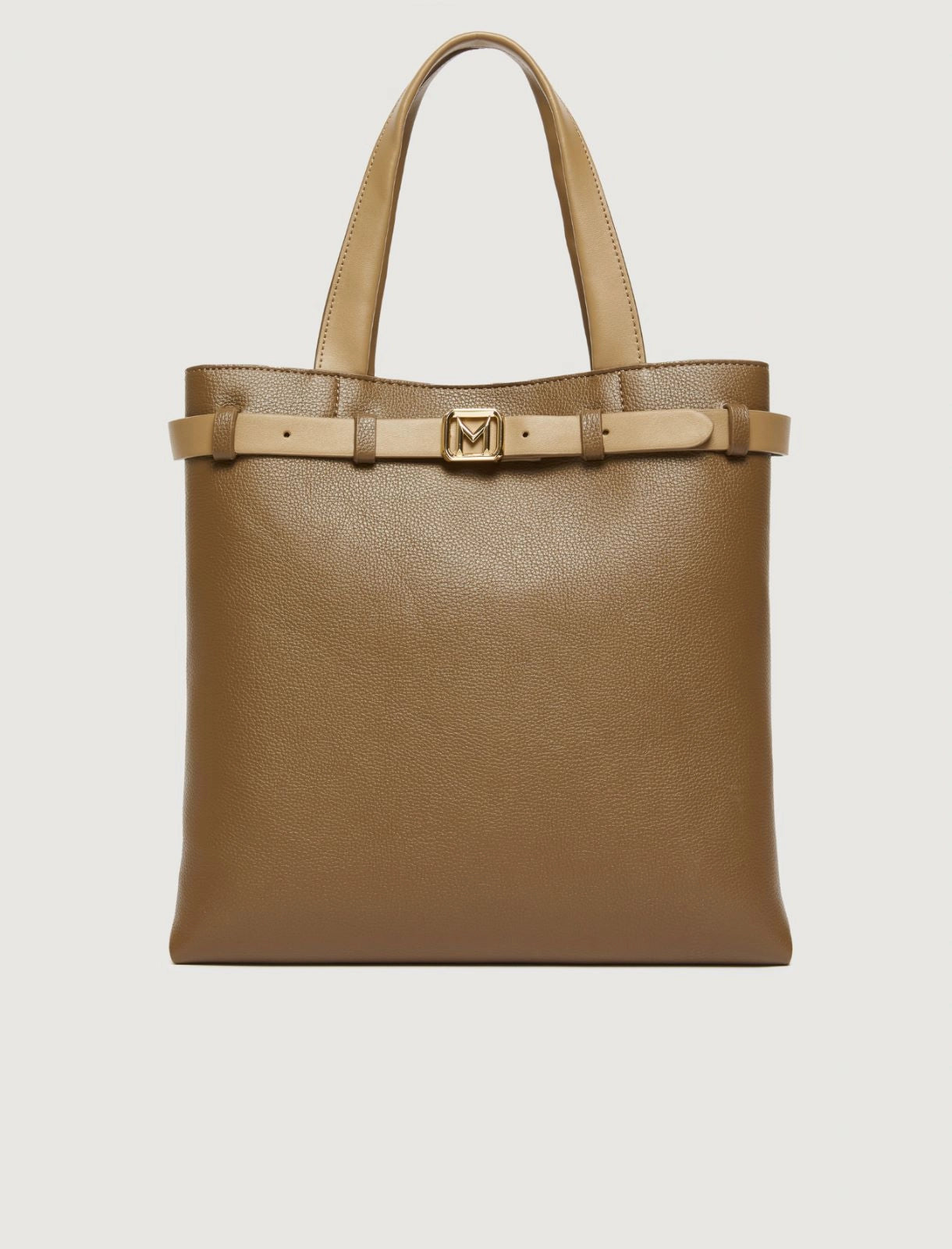 Marella Tote verticale con cintura, verde kaki Salerno AI25