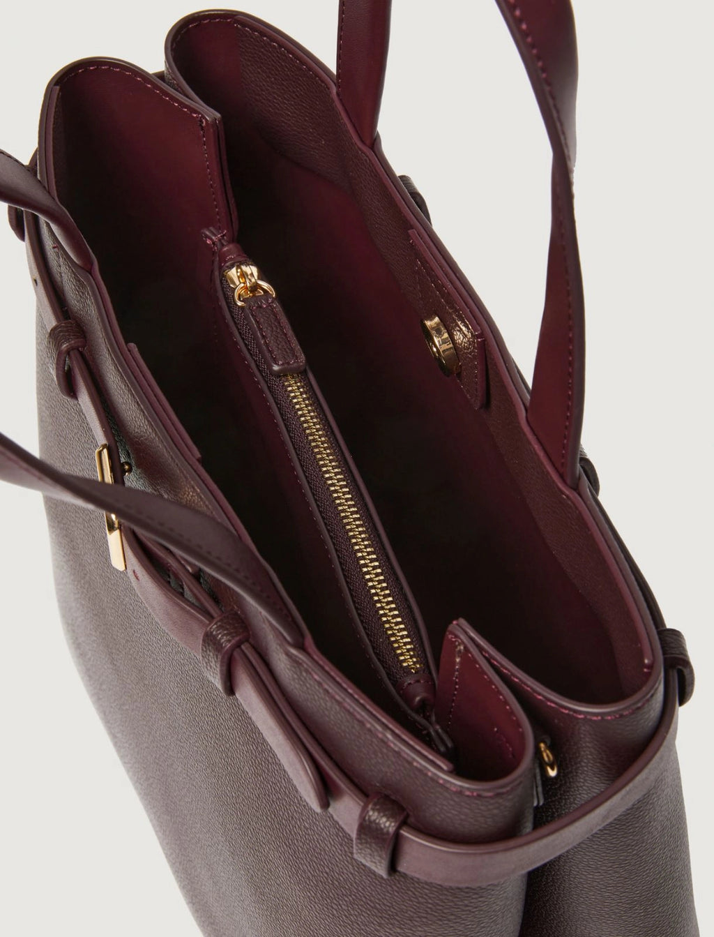 Marella Tote verticale con cintura, testa di moro Salerno AI25