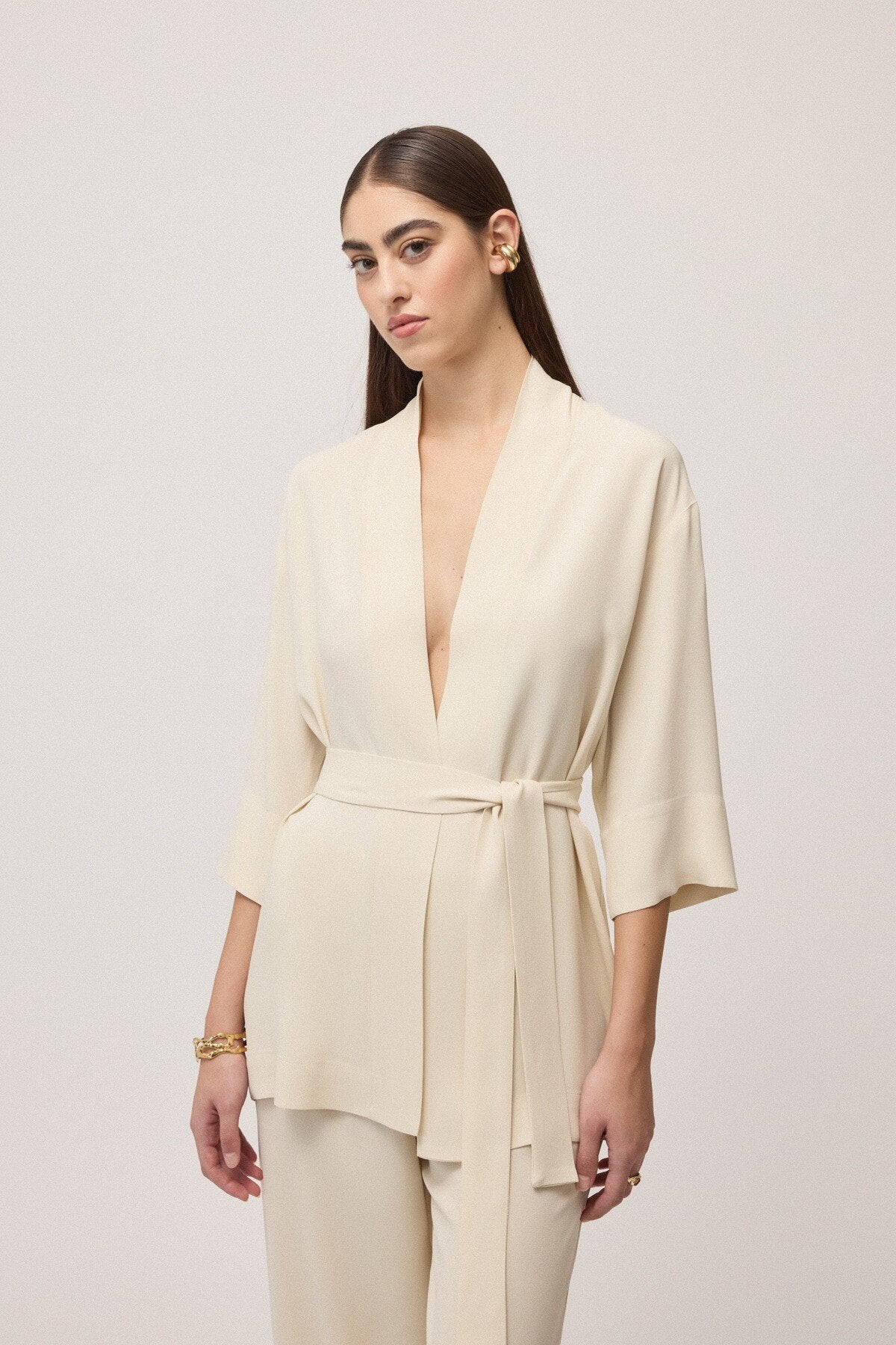 Ottod'Ame Giacca kimono con cintura TG6205 PE26 Ottod'Ame