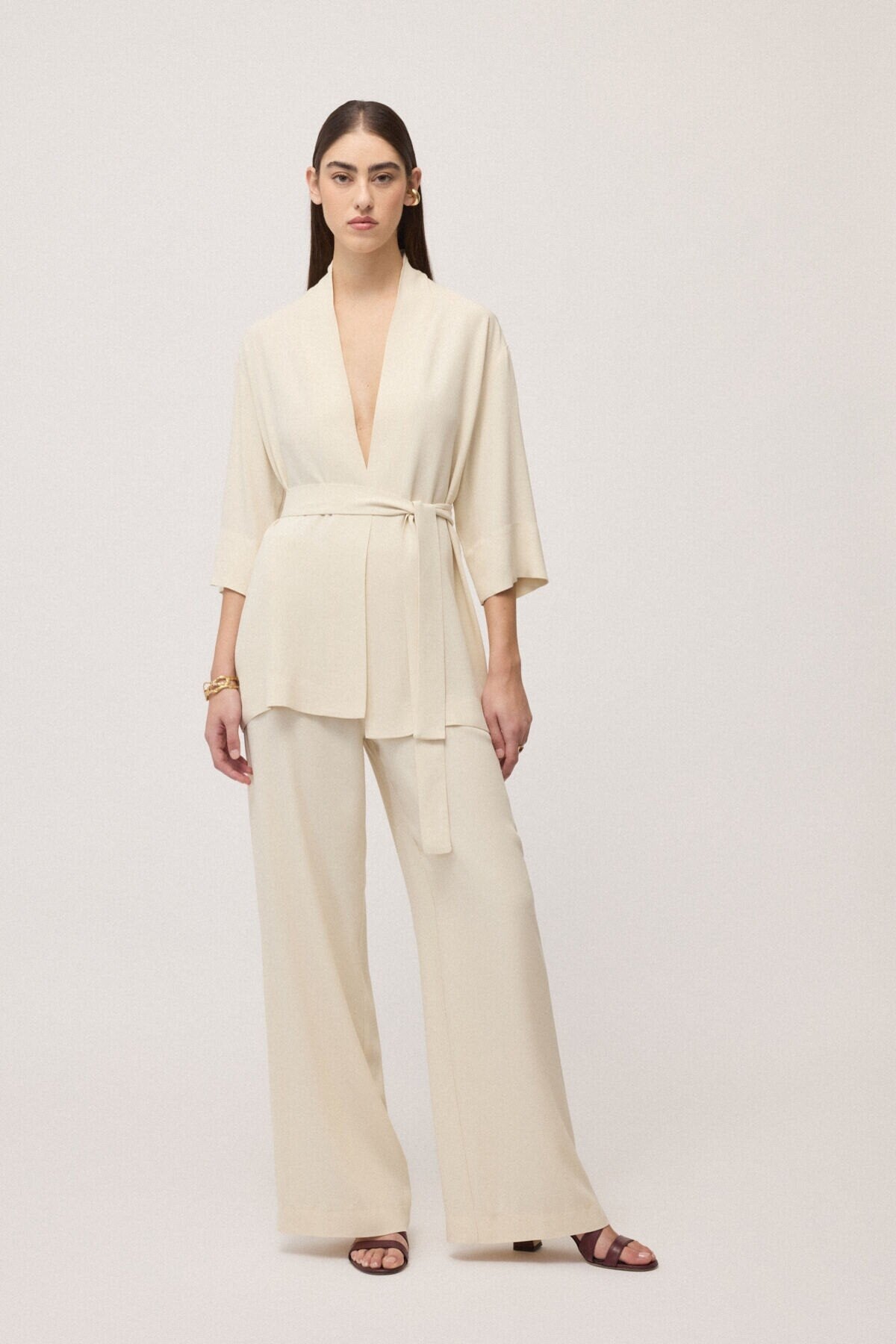 Ottod'Ame Giacca kimono con cintura TG6205 PE26 Ottod'Ame