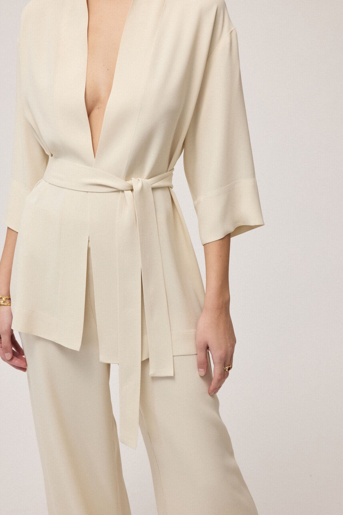 Ottod'Ame Giacca kimono con cintura TG6205 PE26 Ottod'Ame