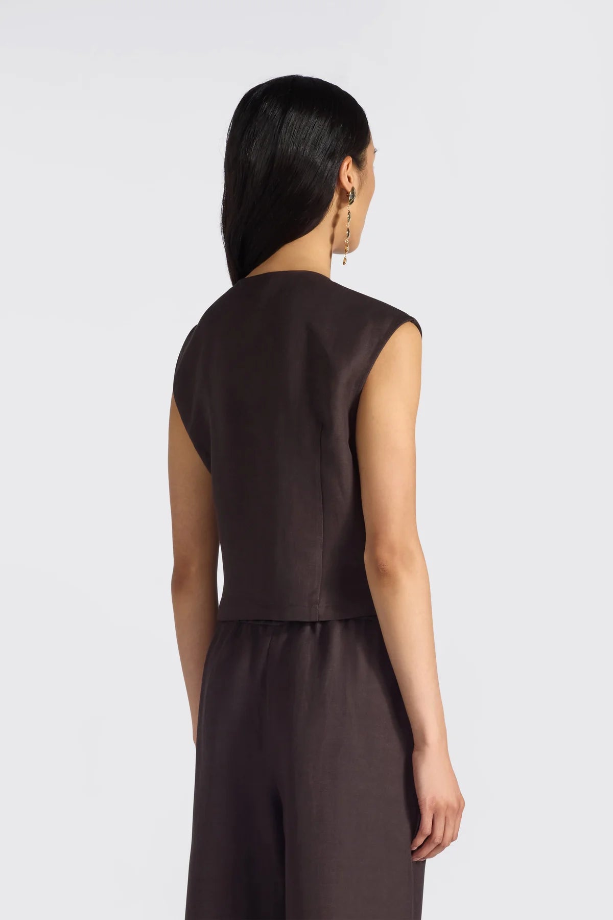 Liviana Conti Gilet ricamato con chiusura laterale Timothy mod F6SL90 PE26 Liviana Conti