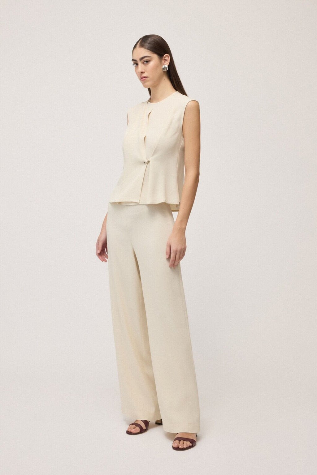 Ottod'Ame Pantalone palazzo in misto viscosa TP0052  PE26 Ottod'Ame