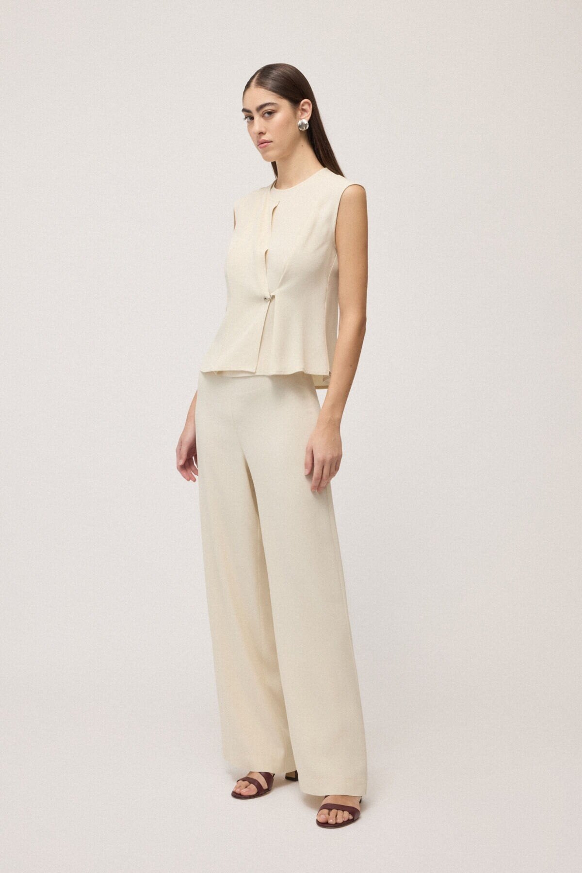 Ottod'Ame Pantalone palazzo in misto viscosa TP0052  PE26 Ottod'Ame