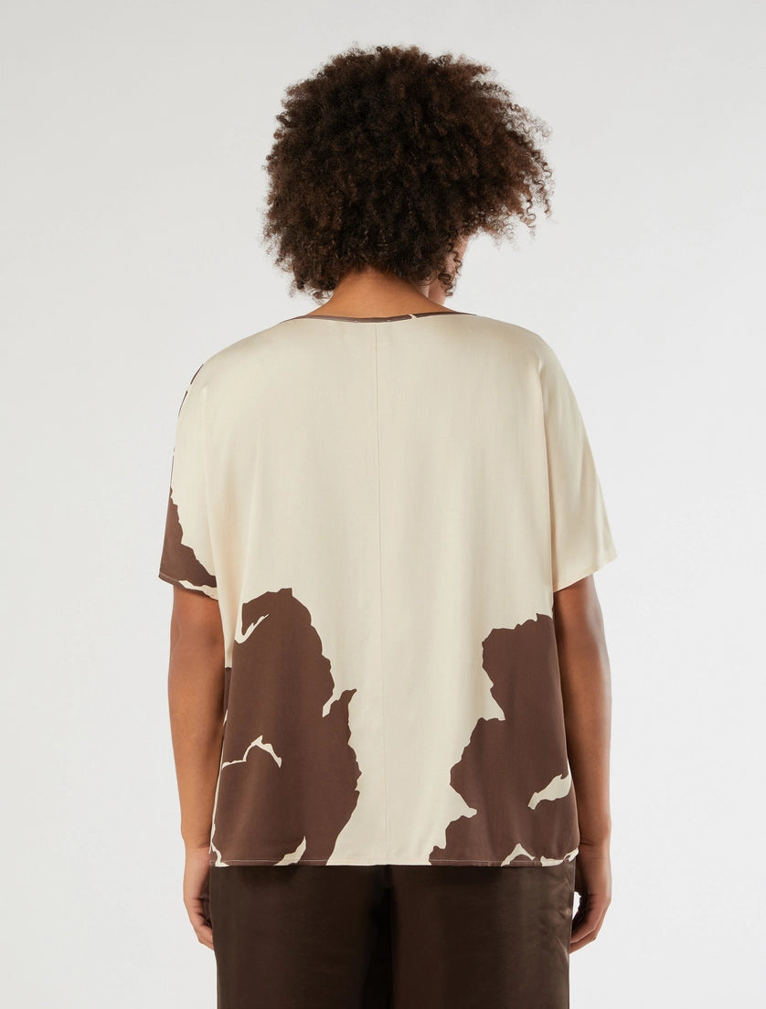 Persona Marina Rinaldi Blusa in raso di viscosa stampata PMRUnghia PE26 Persona by Marina Rinaldi
