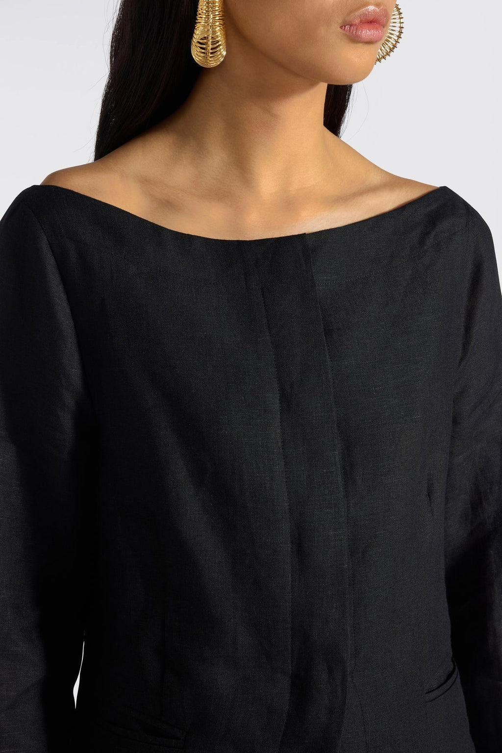 Liviana Conti Giacca camicia destrutturata con scollo a barchetta Victor mod F6SL35 PE26 Liviana Conti