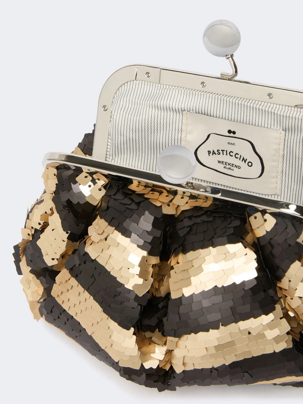 Weekend Max Mara Pasticcino Bag small con paillettes WKABarca,nero  AI26 WeekendMaxMara