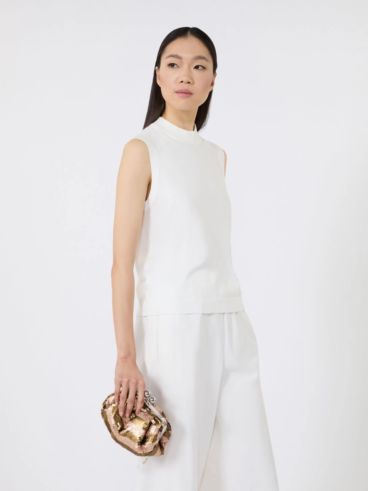 Weekend Max Mara Pasticcino Bag small con paillettes WKABarca, beige  AI26 WeekendMaxMara