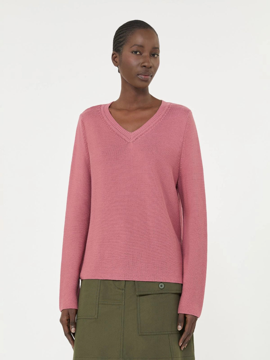 Weekend Max Mara Maglia boxy in cotone Ago, rosa antico PE26 WeekendMaxMara