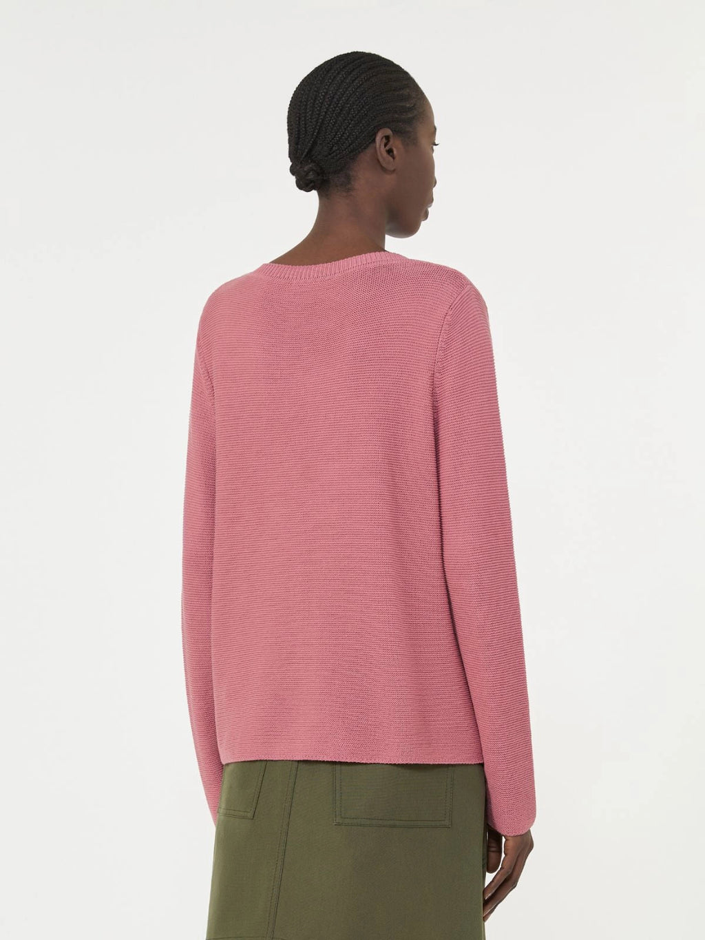 Weekend Max Mara Maglia boxy in cotone Ago, rosa antico PE26 WeekendMaxMara