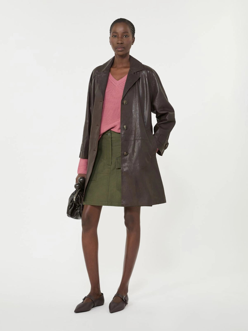 Weekend Max Mara Maglia boxy in cotone Ago, rosa antico PE26 WeekendMaxMara