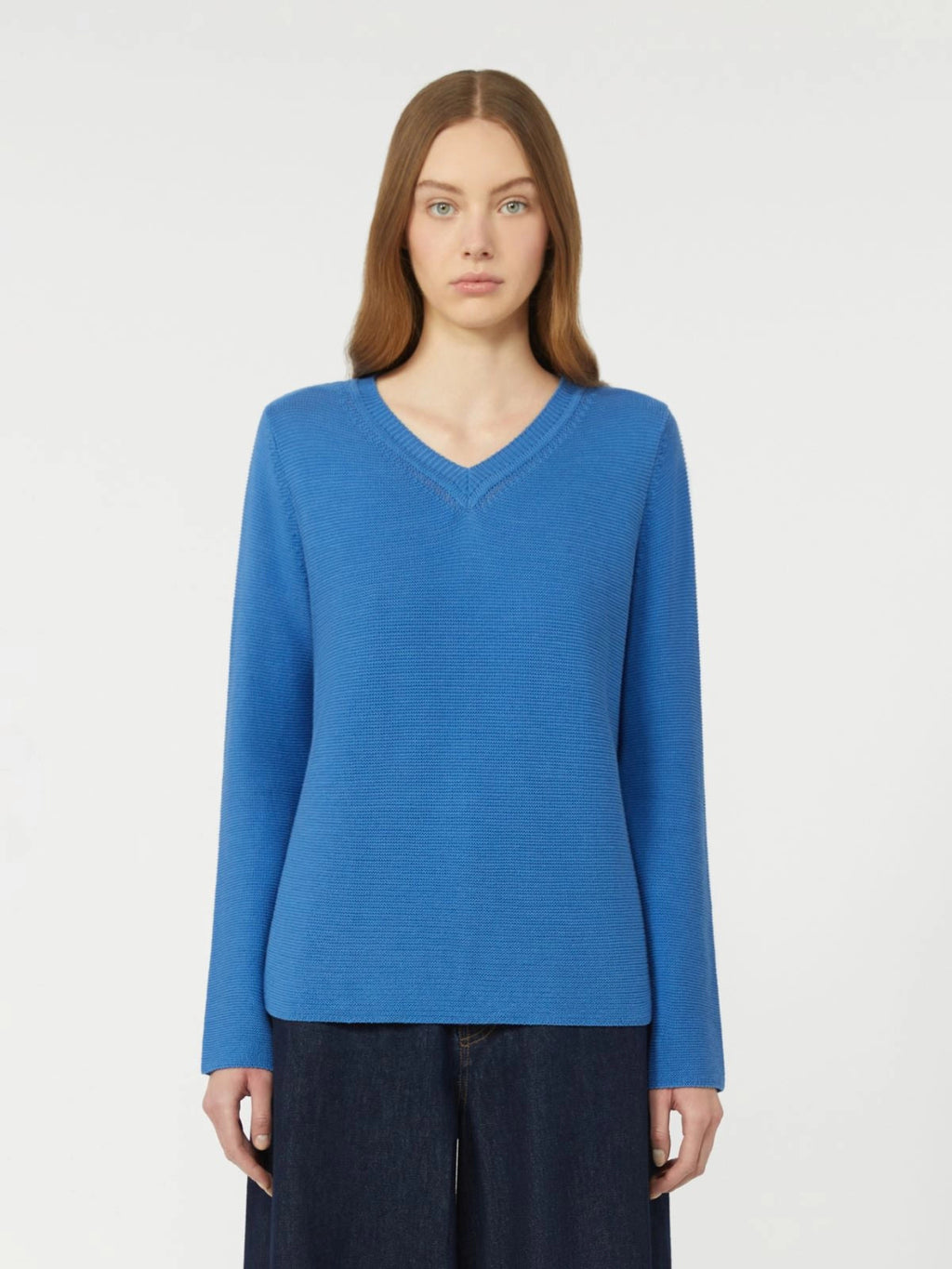 Weekend Max Mara Maglia boxy in cotone Ago, bluette PE26 WeekendMaxMara