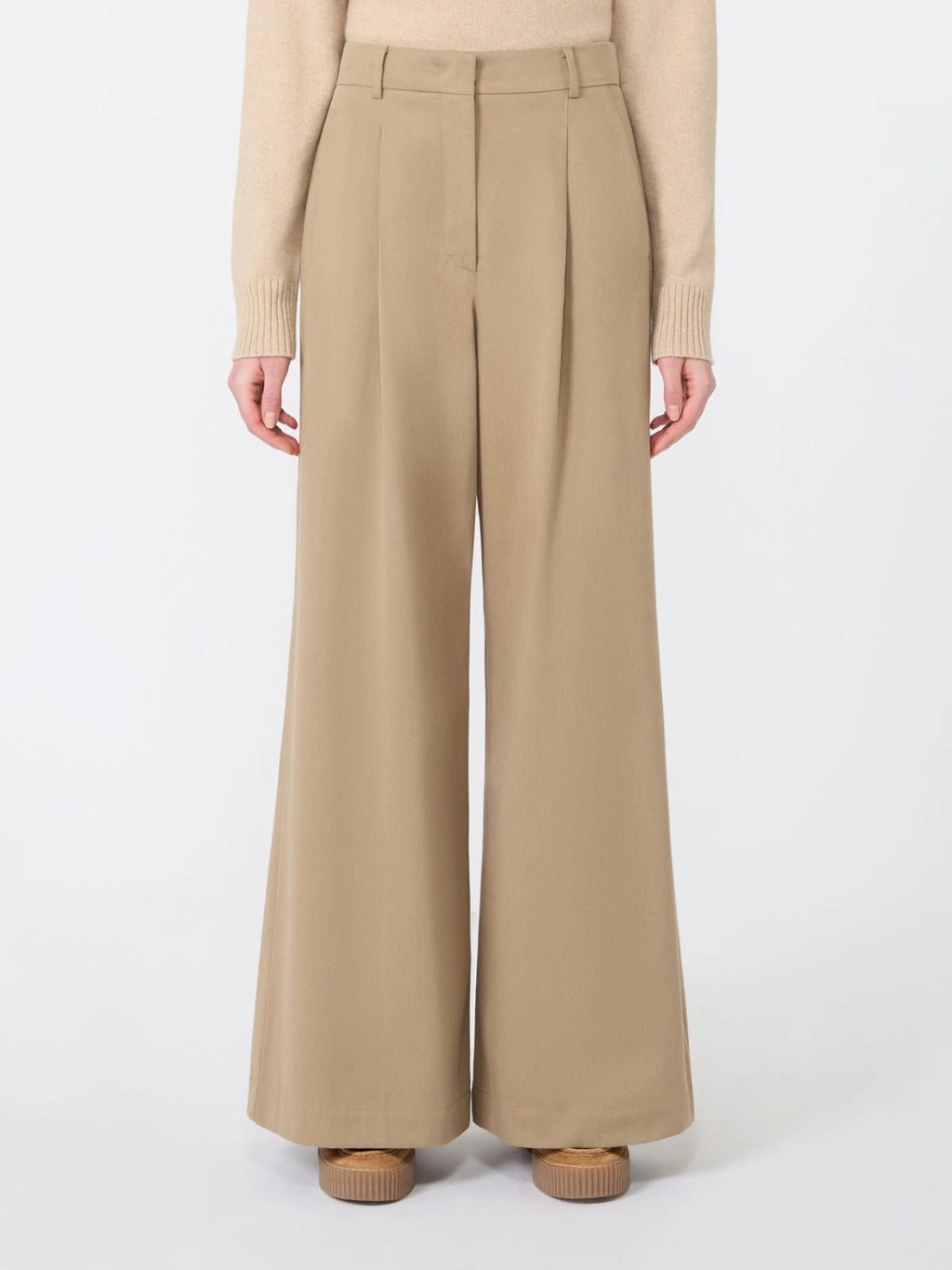 Weekend Max Mara Pantalone ampio in drill di cotone WKDEditto AI26 WeekendMaxMara