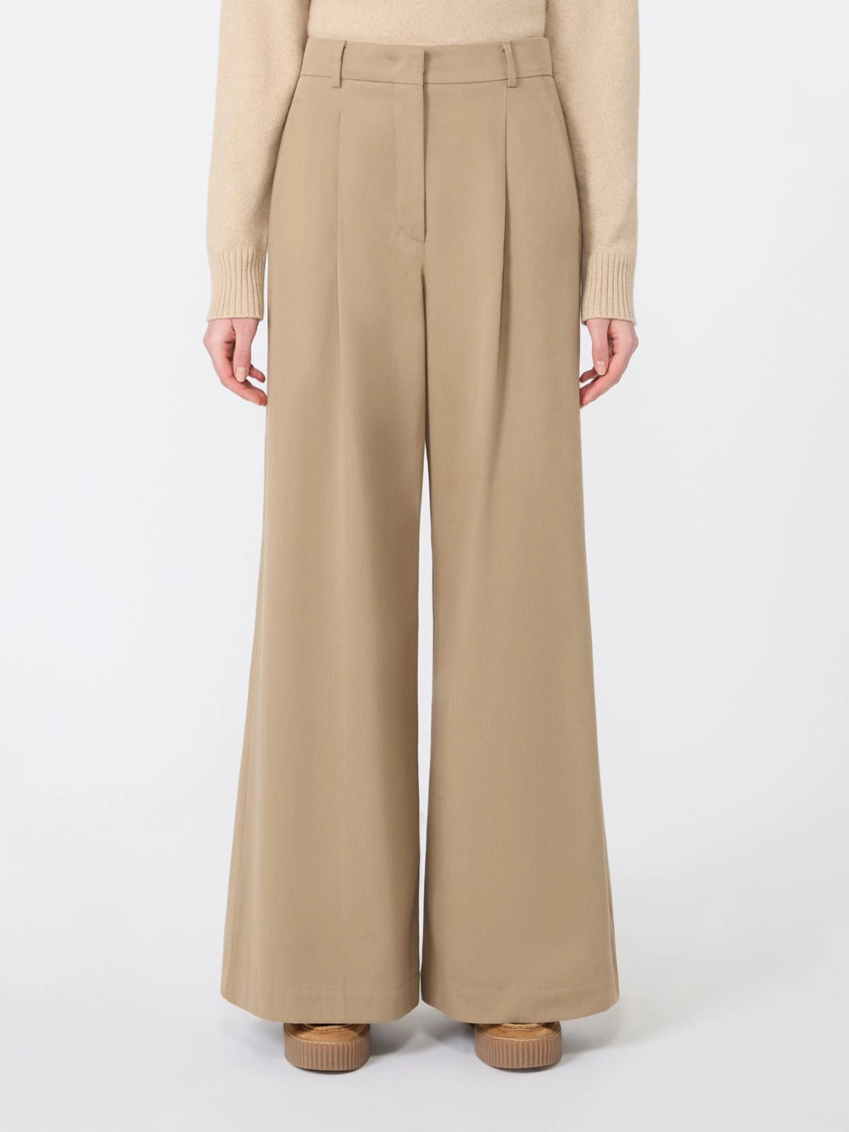 Weekend Max Mara Pantalone ampio in drill di cotone WKDEditto AI26 WeekendMaxMara