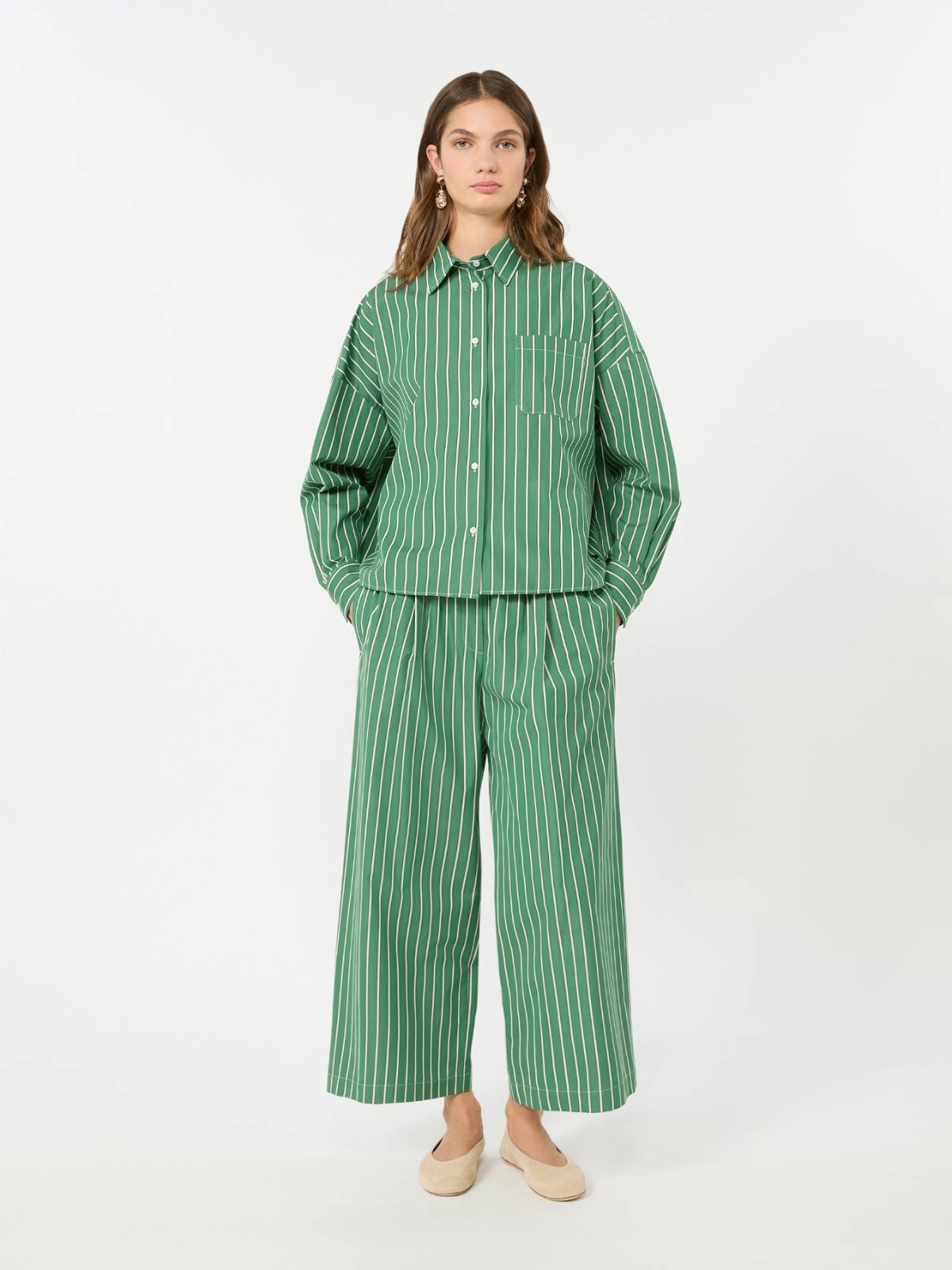 Weekend Max Mara Camicia in popeline a righe WKDOnore AI26 WeekendMaxMara