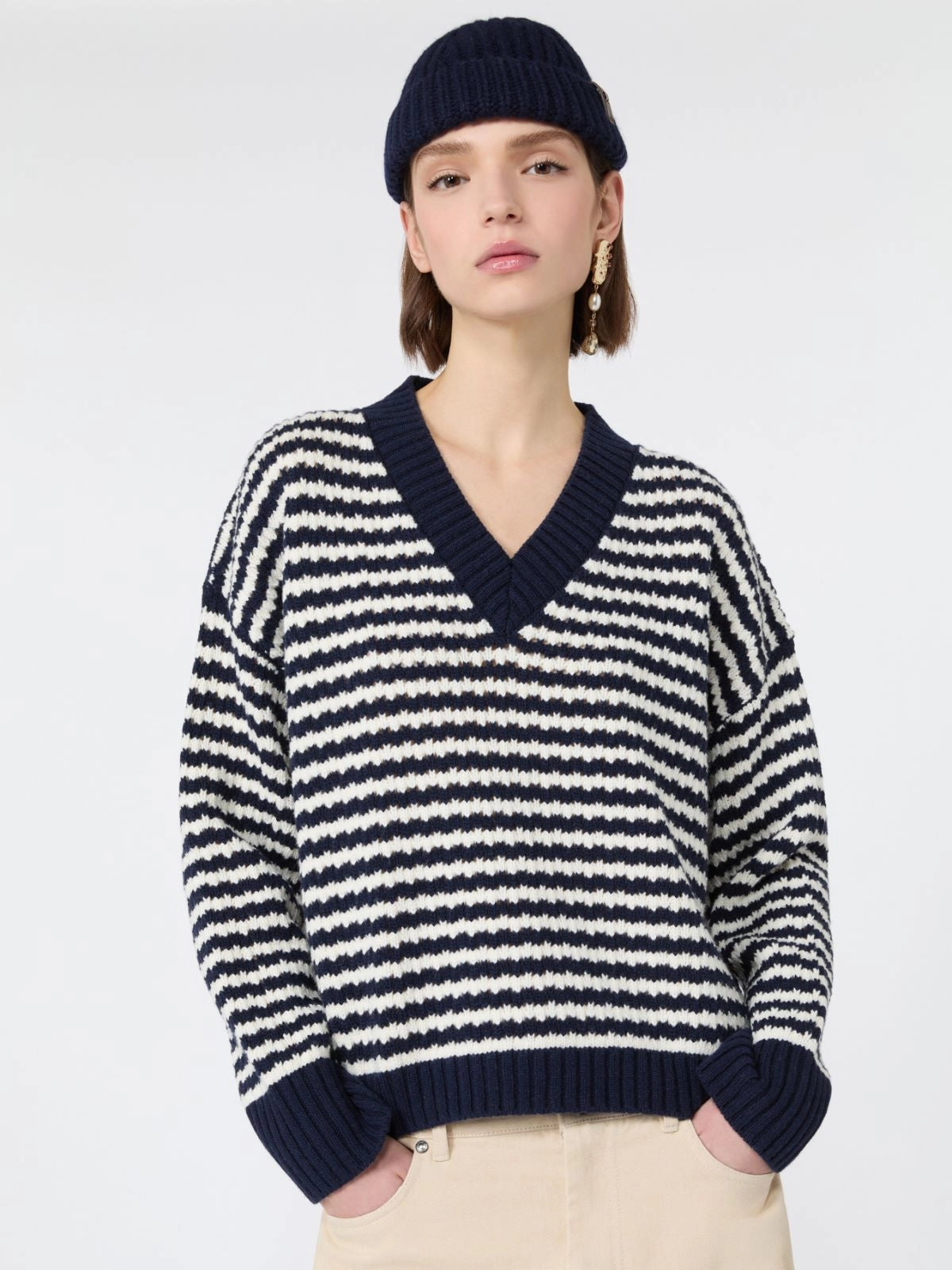 Weekend Max Mara Maglia ampia in filato di lana WKDSpiga AI26 WeekendMaxMara