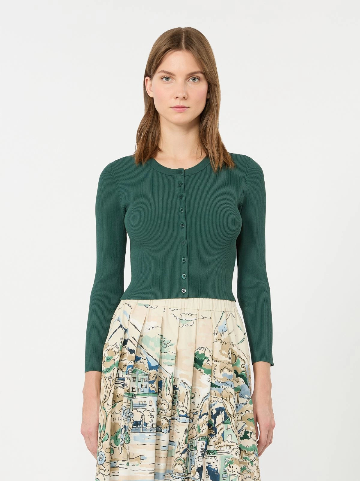 Weekend Max Mara Cardigan a costine in filato di viscosa WKDTennis  AI26 WeekendMaxMara