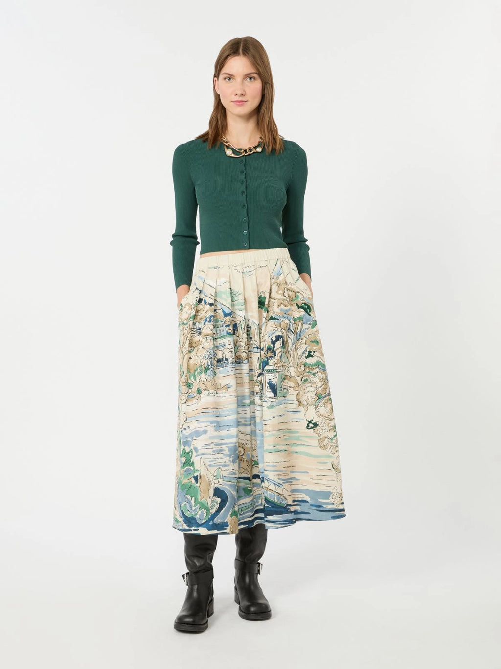 Weekend Max Mara Cardigan a costine in filato di viscosa WKDTennis  AI26 WeekendMaxMara